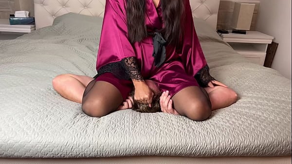 Forceful Smother Play With Face Swatting By Asian In Night Robe Lips Panty Gagged