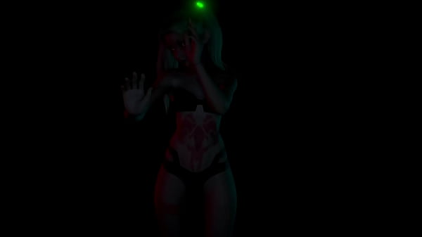 Rebecca, Ripe Fresh Minx Dances Obscenely In The Darkness