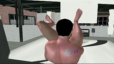 3D Gay Porn: Solo Alpha Penetrates Butt & Wobbles Huge Shaft Simultaneously On Bed