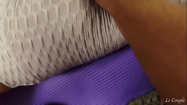 Husband Is Ripping A Slot Into Wife's Tight Pants To Fuck Her