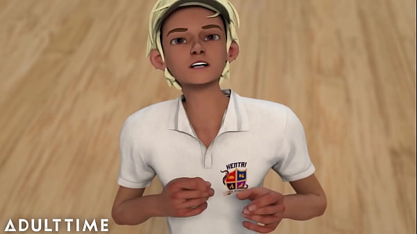 ADULT TIME - Big Tit Hentai Gym Tutor Displays The Class How To Present Head