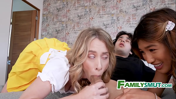 Watch Me Stuff Your Stepdad And Stepbro, Bestie- Anya Olsen, Clara Trinity - FamilySmut