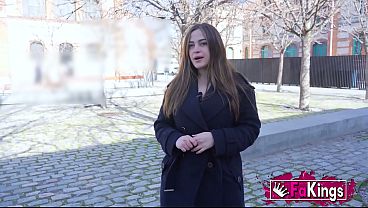 Shameless Skank Shows Breasts On Street And Fishes For Pole. Marta Villalobos, Corner Callgirl On FAKings
