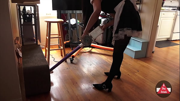 French Servant Vacuums House