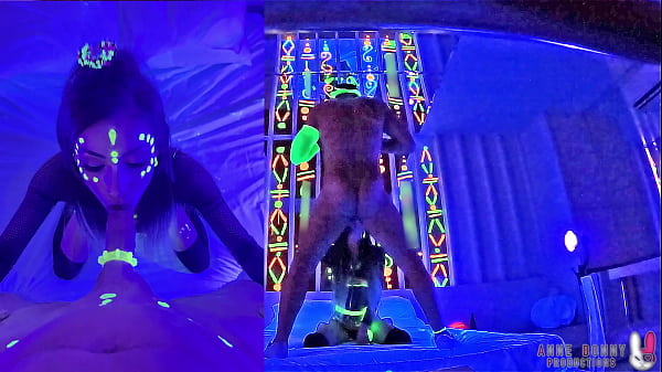 Anne Bonny Is Glowing In Neon Smashing Under Blacklight