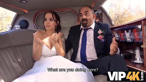 VIP4K. Bride Permits Husband To Watch Her Having Behind Scored In Limo