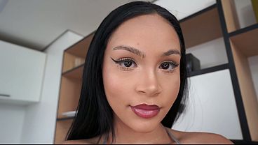 Maya Bell, Extremely Gorgeous 20y Brazilian Double Stretched By 2 Big Rods (DP, Backdoor, 2on1, Filthy Talk, BBC, ATM) OB657
