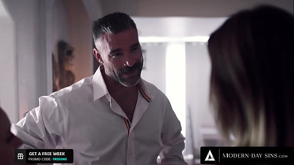MODERN-DAY SINS - Stepdad Quietly Tries To Bang His Stepdaughter's Charming Fair-haired Friend