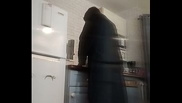 Spicy Ukrainian Get's Slutted Out In The Kitchen By Black Christ Prt.1