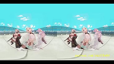 VR180 Mmd IrohaKoyoriChloe Dance 3d Hololive Hentai