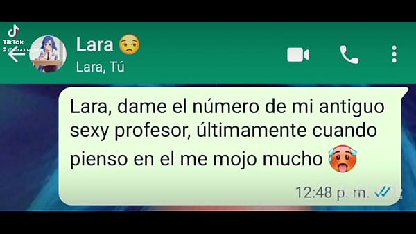 La Alumna Sara Habla De Su Alluring Profesor