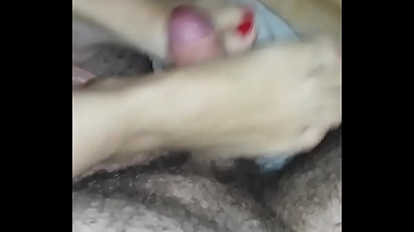 Sexy Spouse Making Dick Spooge With Feet