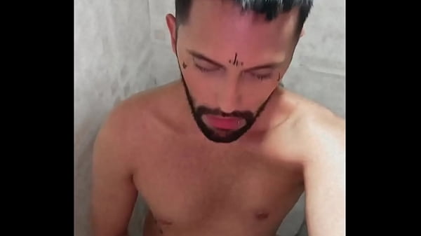 Son Of Lilith Jerking His Massive Uncut Dick And Eating His Own Load