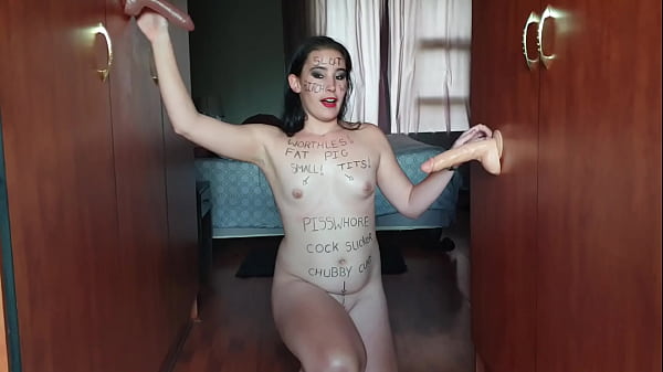Double Dildo Slut Treasures A Spitroast