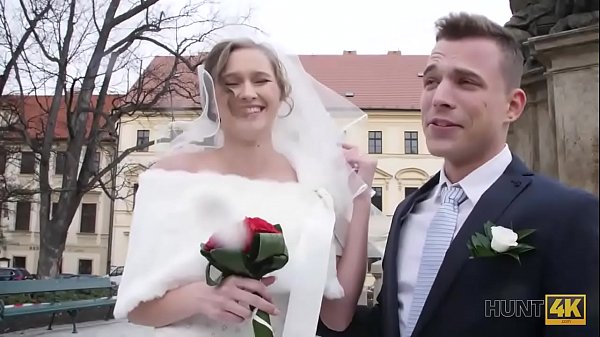 HUNT4K. Cute Cutie Bride Gets Smashed For Cash In Front Of Her Groom