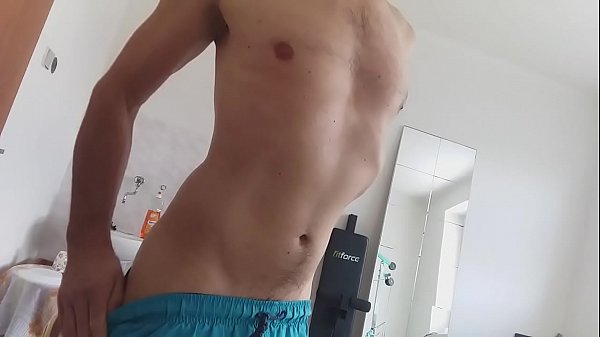 Undressed Boy Is Playing With His Dick In Fitness