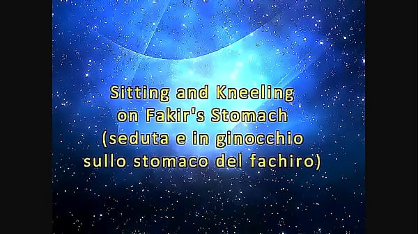Sitting And Kneeling On Fakir's Stomach (Stomach Demolition)