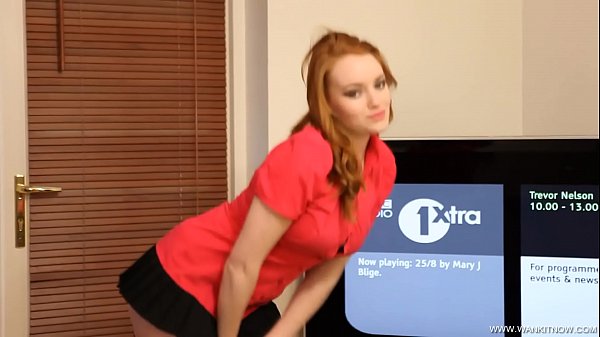 Sizzling Red Head Tease Slams Herself While You Milk