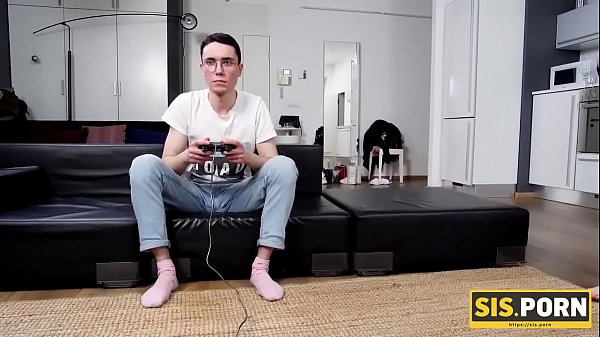 .PORN. Hottie Is Carnal With Handsome Stepbrother Who Trades Game Of The Year For Sex