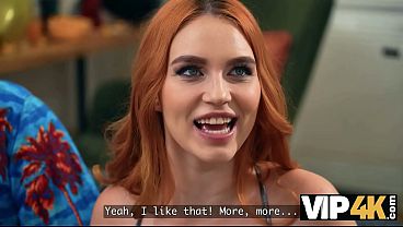 VIP4K. Her Forfeit Was To Screw Her Boyfriend's StepDaddy