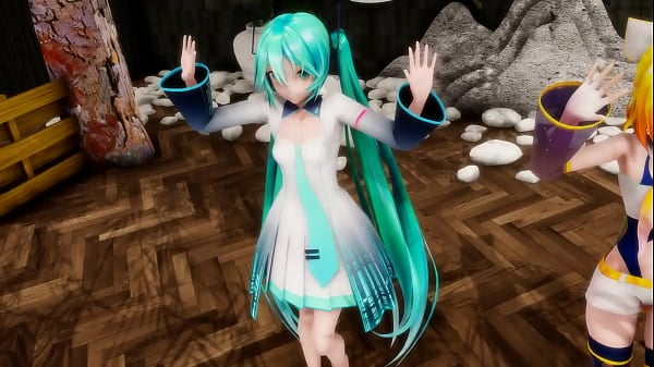 MMD - Stripdance | Miku & Rin