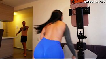 Colombian STEPSIBLING With A Thick Rear And Tattoos, La Rola Wants Her Blond Stepbrother's Pole - Brian Evansx