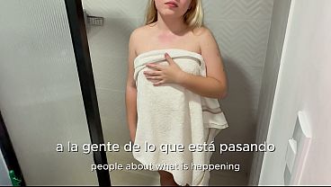 My Compact Golden-haired Stepsibling Is Whimperring Me To Smash Her Clenched, Juicy Pussy Again Until I Seed In Her Compact Maw. She Fancied To Feel My Dick Inside Her Again!