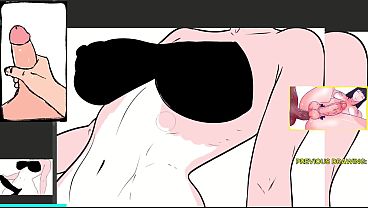 Anime Trans Futanari Doll Standing Grasping Her Giant Erect Cock - Bod Crop From Jugs To Enormous Pole - 10 Min Female Voice JOI