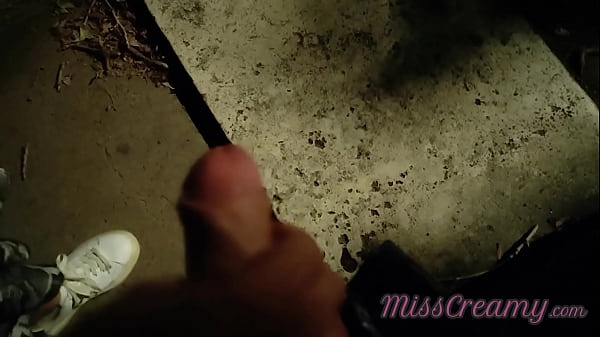 Risky Public Fun Caught - Ravishing Teacher Tugs Me Off And Blows My Pole On Busy Street - MissCreamy