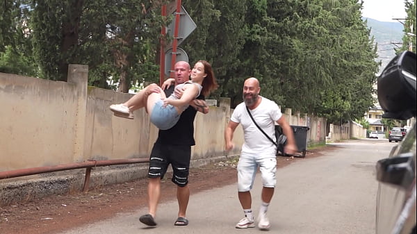 Czech Street Pickup. Two-hole Filling With A Random Chick.