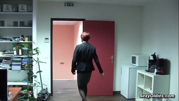 Red-haired French Mature Slammed At Grind