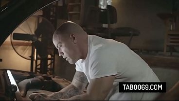 Busty Latina Chick Smashes With The Mechanic In Order To Fix Her Car