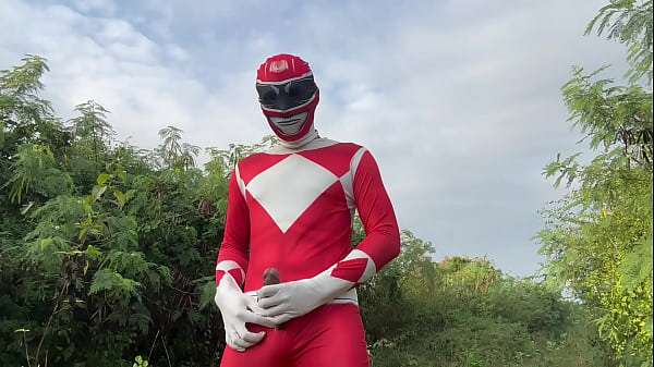 Power Ranger Jerking Outdoor.