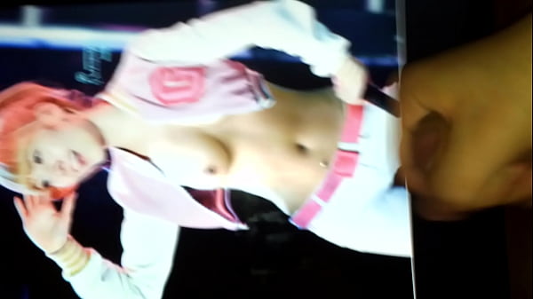 Blowing On Jessica's Tits