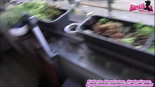 Deutsche Nachbarin Normales Mädchen Mit Dicken Naturbusen Fickt Zuhause Auf Balkon
