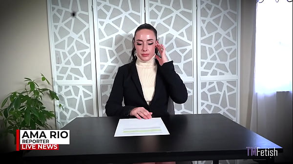 Ama Rio - "Bloat Virus Pandemic" News Caster Boob Expansion & Pop SFX - HD 1080p