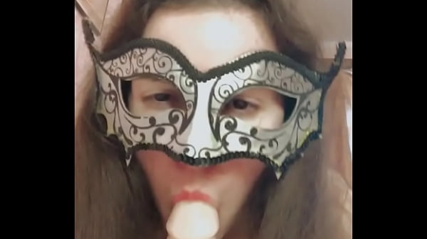 Russian Chestnut-haired In Stockings Sucks Plump Dildo With Naughty Talk, Teases Honeypot. Close-up Ass Play Finger Play