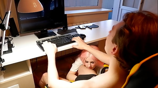 Lover Blows While I Play Computer