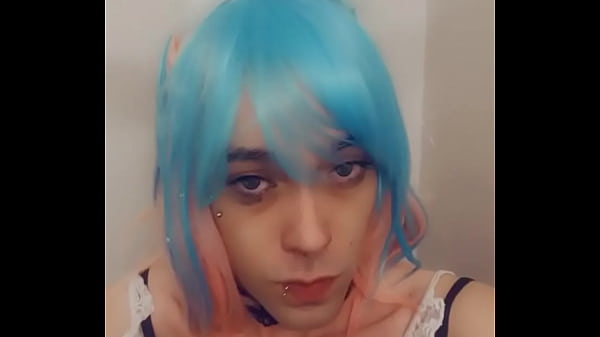 Blue Hair Hot Bunny Hottie