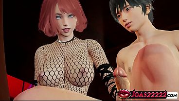 Auburn-haired Haylee In BDSM Fishnet Bodysuit Club 3D Animation - Sitting Near For A Stroking, Monster Meat Working, Powerful & Messy Oral, Irrumatio Fierce Mouth Plow With