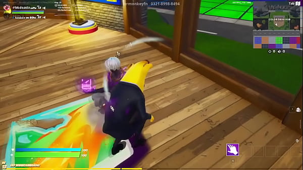 Banana Entrando Gostoso Em Homem Roxo (fortnite)