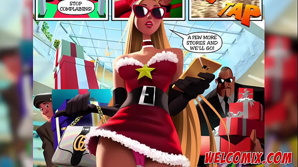 A Truly Naughty Christmas! Christmas Sex Party At The Mall - Stimulate Mansion