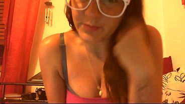 SMOLDERING SUN-KISSED GUSHING: Nicoletta’s Tanned Skin & White Glasses Contrast