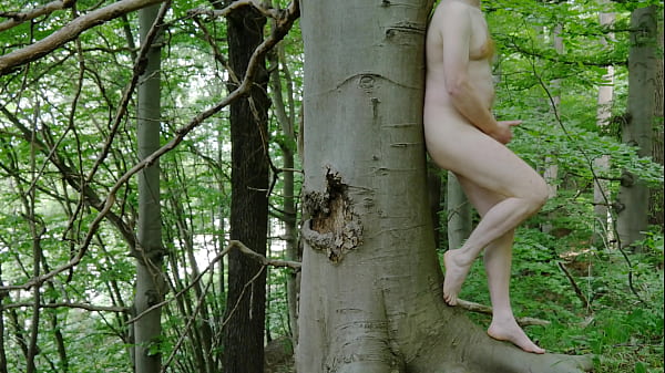 Bare Forest Self-pleasure By Road