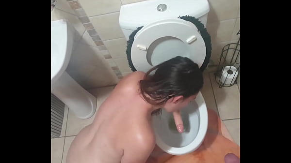 Human Toilet Drinks Piss And Tastes Dildo Dipped In Toilet