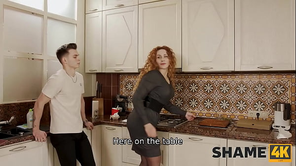 SHAME4K. Hot Milf Visits Pervy Neighbour Before Getting Off With Him