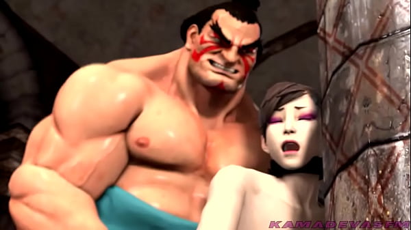 Chun Li And Honda Stuffing In Bathhouse