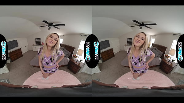 WETVR Steamy Sorority Fair-haired Sneaks In Boyfriend For A Blazing VR Drill