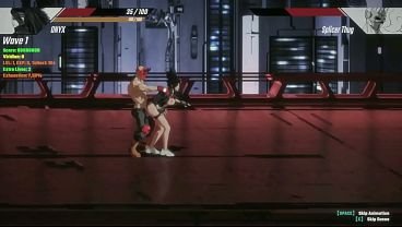 Hentai Game Pure Onyx . Dainty Punk Woman Having Sex With A Masked Man