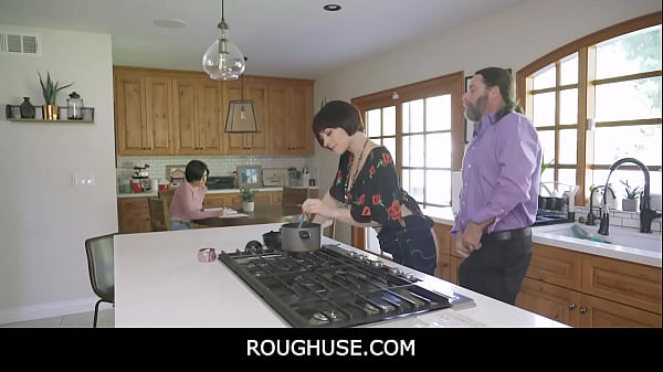 Roughuse - Stepkid And StepMom Serve StepDaddy Freeuse Access All The Time - AngelineRed, JessicaRyan